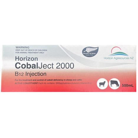 CobalJect 2000 B12 Injection for Cattle and Sheep 500ml