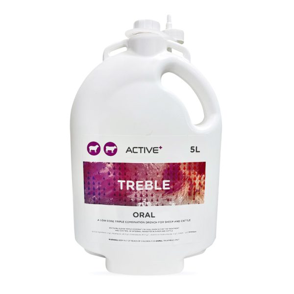 Treble Oral Sheep Drench 5L, 10L & 20L