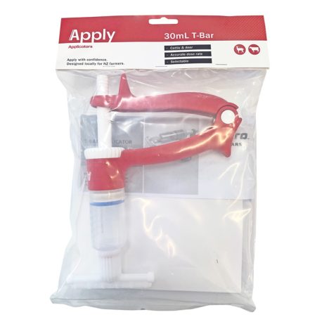 Apply 30ml T-Bar Applicator
